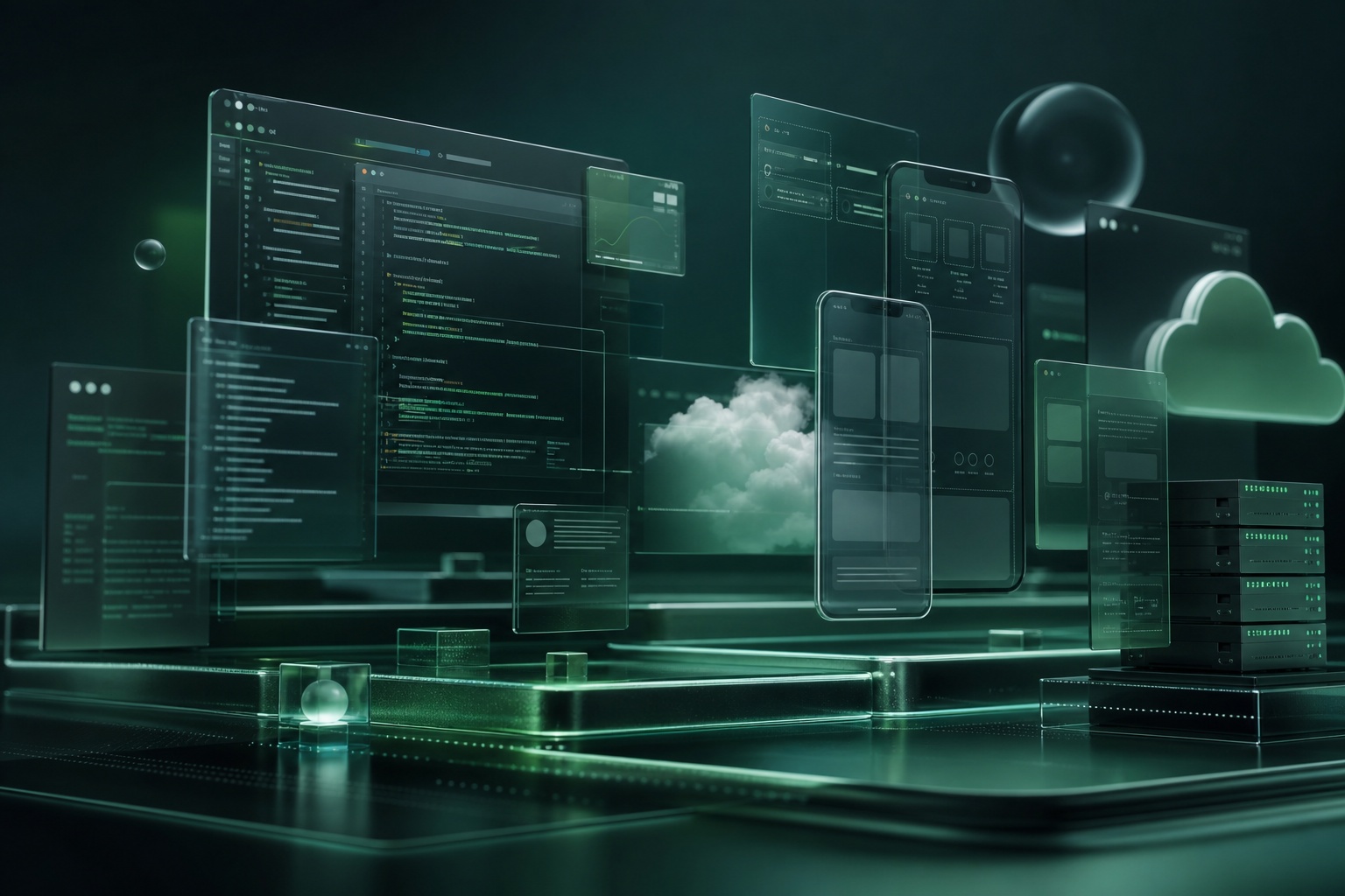 Abstract digital product and technology visual for Astro Dream